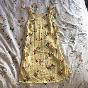 Urban outfitters yellow mini mini dress